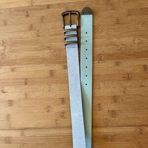 Anthropologie Baby Blue Leather Belt